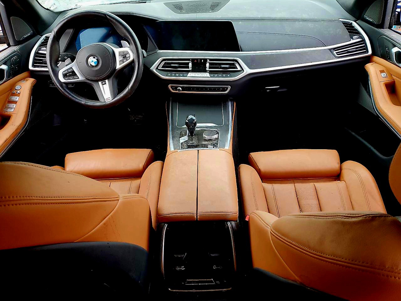 BMW X7 2022 BLACK/BROWN vin: 5UXCW2C04N9M75073